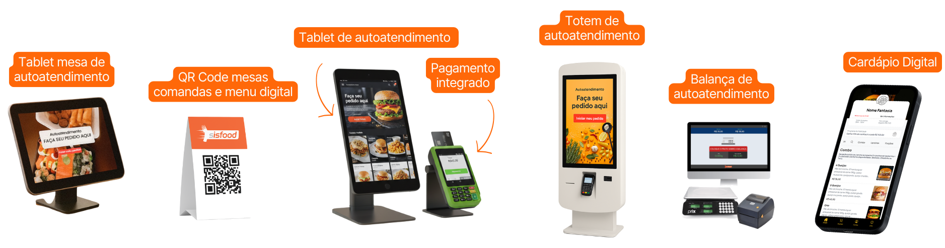 Mockups sisfood soluções completas