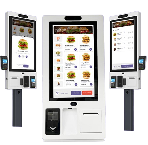 Totem de autoatendimento no restaurante