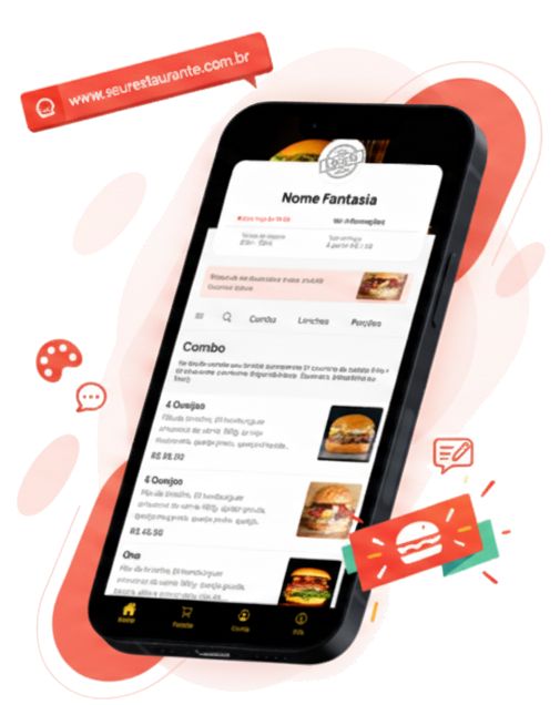 Cardápio digital personalizado com domínio próprio